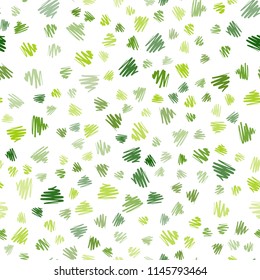 Light Green vector seamless cover with stright stripes. Lines on blurred abstract background with gradient. Pattern for ads, posters, banners.