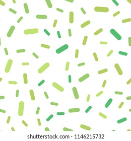 Light Green vector seamless cover with stright stripes. Lines on blurred abstract background with gradient. Pattern for ads, posters, banners.