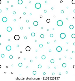 Light Green vector seamless cover with spots. Modern abstract illustration with colorful water drops. Pattern can be used as texture of wallpapers.