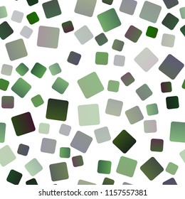 Light Green vector seamless cover in polygonal style. Decorative design in abstract style with rectangles. Pattern for busines ad, booklets, leaflets