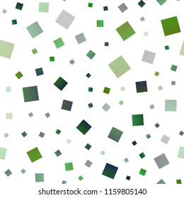 Light Green vector seamless cover in polygonal style. Decorative design in abstract style with rectangles. Pattern for busines ad, booklets, leaflets
