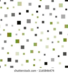 Light Green vector seamless cover in polygonal style. Decorative design in abstract style with rectangles. The template can be used as a background.