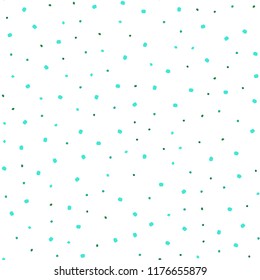Light Green vector seamless cover with spots. Abstract illustration with colored bubbles in nature style. Template for business cards, websites.