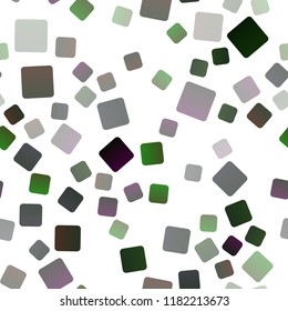 Light Green vector seamless cover in polygonal style. Illustration with set of colorful rectangles. Pattern for commercials.