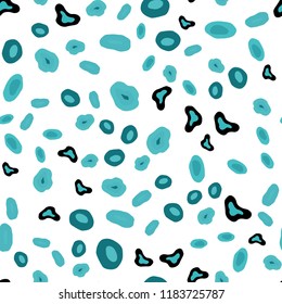 Light Green vector seamless cover with spots. Blurred decorative design in abstract style with bubbles. Trendy design for wallpaper, fabric makers.