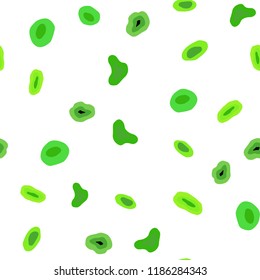 Light Green vector seamless cover with spots. Blurred bubbles on abstract background with colorful gradient. Template for business cards, websites.