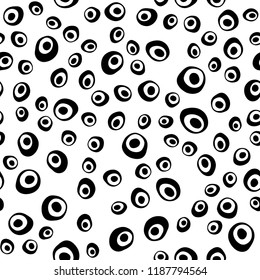 Light Green vector seamless cover with circles. Blurred bubbles on abstract backdrop with colorful gradient. Pattern for design of window blinds, curtains.