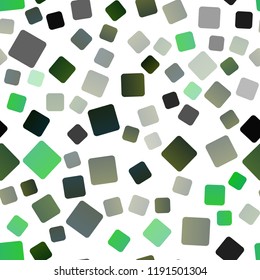 Light Green vector seamless cover in polygonal style. Glitter abstract illustration with rectangular shapes. Pattern for busines ad, booklets, leaflets
