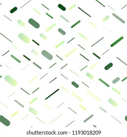 Light Green vector seamless cover with long lines. Glitter abstract illustration with colored sticks. The pattern can be used as ads, poster, banner for commercial.