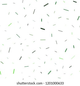 Light Green vector seamless cover with long lines. Shining colored illustration with narrow lines. The pattern can be used for busines ad, booklets, leaflets