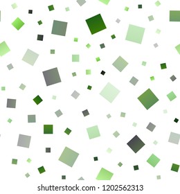 Light Green vector seamless cover in polygonal style. Rectangles on abstract background with colorful gradient. Best design for your ad, poster, banner.