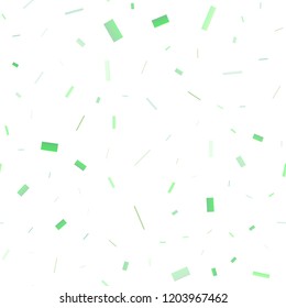 Light Green vector seamless cover in polygonal style. Glitter abstract illustration with rectangular shapes. Modern template for your landing page.