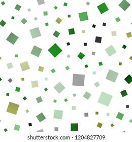 Light Green vector seamless cover in polygonal style. Glitter abstract illustration with rectangular shapes. Smart design for your business advert.