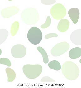 Light Green vector seamless cover with circles. Illustration with set of shining colorful abstract circles. Pattern for design of window blinds, curtains.