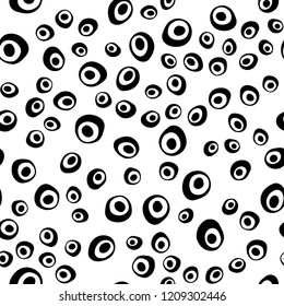 Light Green vector seamless cover with circles. Blurred bubbles on abstract backdrop with colorful gradient. Pattern for design of fabric, wallpapers.