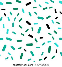Light Green vector seamless cover with stright stripes. Decorative shining illustration with lines on abstract template. Pattern for your busines websites.