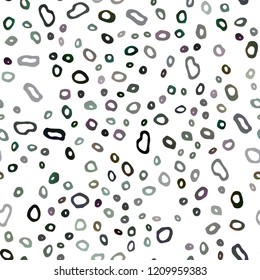 Light Green vector seamless cover with circles. Colorful illustration with blurred circles in nature style. Trendy design for wallpaper, fabric makers.