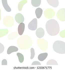 Light Green vector seamless cover with circles. Abstract illustration with colored bubbles in nature style. Pattern for design of fabric, wallpapers.