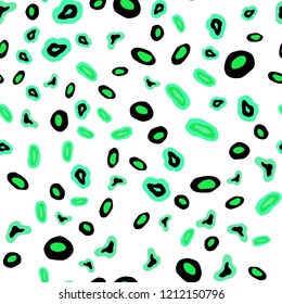 Light Green vector seamless cover with spots. Beautiful colored illustration with blurred circles in nature style. Design for textile, fabric, wallpapers.