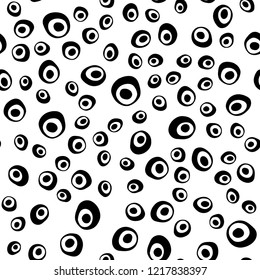 Light Green vector seamless cover with circles. Modern abstract illustration with colorful water drops. Pattern for trendy fabric, wallpapers.
