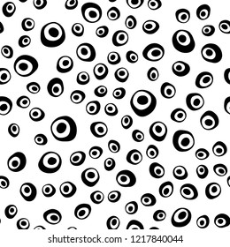 Light Green vector seamless cover with circles. Illustration with set of shining colorful abstract circles. Pattern for design of fabric, wallpapers.