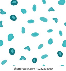 Light Green vector seamless cover with spots. Abstract illustration with colored bubbles in nature style. Pattern for design of fabric, wallpapers.