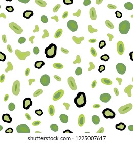 Light Green vector seamless cover with spots. Blurred bubbles on abstract background with colorful gradient. Pattern for design of window blinds, curtains.