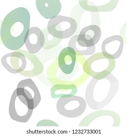 Light Green vector seamless cover with circles. Blurred decorative design in abstract style with bubbles. Trendy design for wallpaper, fabric makers.