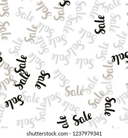 Light Green vector seamless cover with symbols of 70, 90 % sales. Shining colorful illustration with isolated selling prices. Design for business ads, commercials.