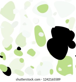 Light Green vector seamless cover with spots. Abstract illustration with colored bubbles in nature style. Template for business cards, websites.