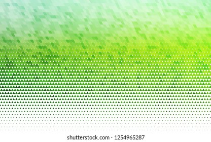 Light Green vector seamless cover in polygonal style. Beautiful illustration with triangles in nature style. Pattern for design of fabric, wallpapers.