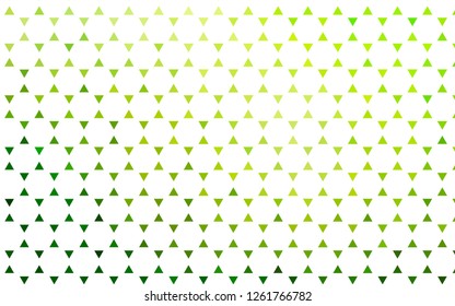 Light Green vector seamless cover in polygonal style. Triangles on abstract background with colorful gradient. Design for textile, fabric, wallpapers.