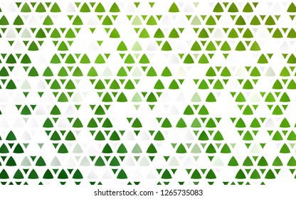 Light Green vector seamless cover in polygonal style. Decorative design in abstract style with triangles. Pattern for design of fabric, wallpapers.