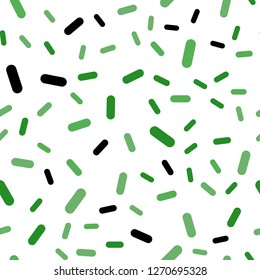 Light Green vector seamless cover with stright stripes. Lines on blurred abstract background with gradient. Template for your beautiful backgrounds.