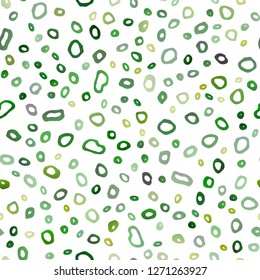 Light Green vector seamless cover with circles. Modern abstract illustration with colorful water drops. Trendy design for wallpaper, fabric makers.