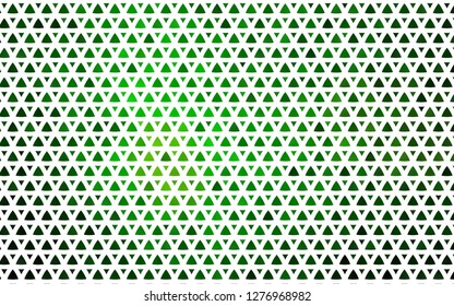 Light Green vector seamless cover in polygonal style. Illustration with set of colorful triangles. Trendy design for wallpaper, fabric makers.