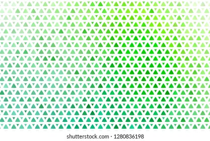 Light Green vector seamless cover in polygonal style. Glitter abstract illustration with triangular shapes. Trendy design for wallpaper, fabric makers.