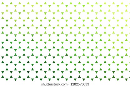 Light Green vector seamless cover in polygonal style. Glitter abstract illustration with triangular shapes. Pattern for trendy fabric, wallpapers.