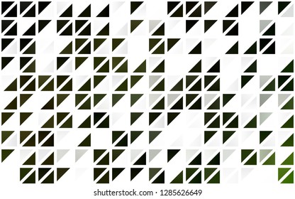 Light Green vector seamless cover in polygonal style. Decorative design in abstract style with triangles. Pattern for design of window blinds, curtains.