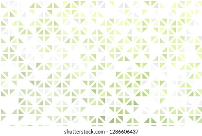 Light Green vector seamless cover in polygonal style. Decorative design in abstract style with triangles. Pattern for design of fabric, wallpapers.
