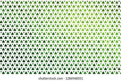 Light Green vector seamless cover in polygonal style. Beautiful illustration with triangles in nature style. Design for textile, fabric, wallpapers.