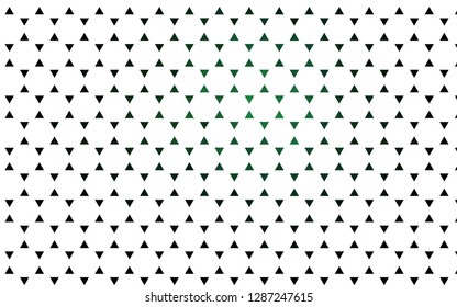 Light Green vector seamless cover in polygonal style. Glitter abstract illustration with triangular shapes. Design for textile, fabric, wallpapers.