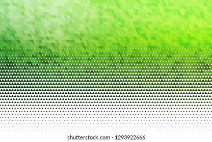 Light Green vector seamless cover in polygonal style. Illustration with set of colorful triangles. Design for textile, fabric, wallpapers.