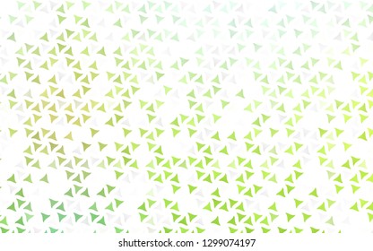 Light Green vector seamless cover in polygonal style. Abstract gradient illustration with triangles. Pattern for trendy fabric, wallpapers.