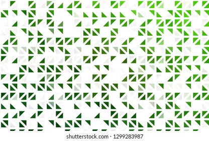 Light Green vector seamless cover in polygonal style. Illustration with set of colorful triangles. Template for business cards, websites.