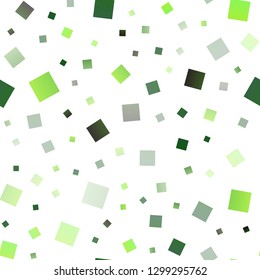 Light Green vector seamless cover in polygonal style. Glitter abstract illustration with rectangular shapes. Pattern can be used for websites.