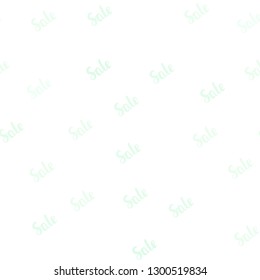 Light Green vector seamless cover with symbols of sales. Illustration with signs of sales on abstract template. Backdrop for mega promotions, discounts.