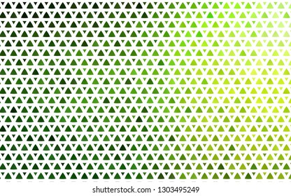 Light Green vector seamless cover in polygonal style. Decorative design in abstract style with triangles. Pattern for trendy fabric, wallpapers.