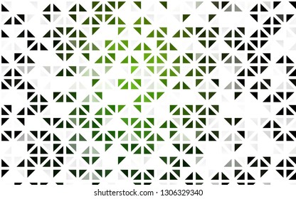 Light Green vector seamless cover in polygonal style. Illustration with set of colorful triangles. Trendy design for wallpaper, fabric makers.