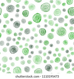 Light Green vector seamless doodle bright layout. Creative illustration in blurred style with flowers. Completely new template for your brand book.